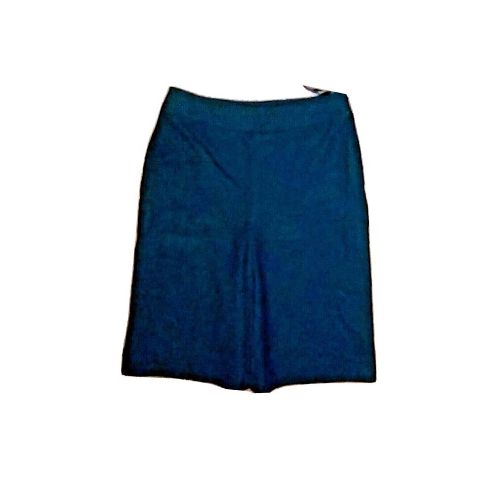 Banana Republic Women’s Skirt Size 0 Black Wool Lined Front Kick Pleat Zipper
